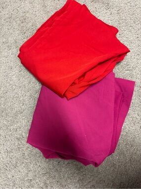 Fabletics Red & Magenta Scrubs